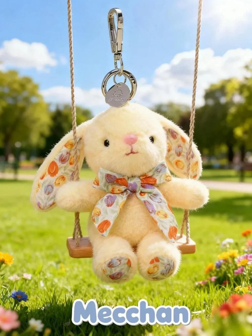 Cute Rabbit Keychain for Backpack | Adorable Bag Charm for Women & Teens